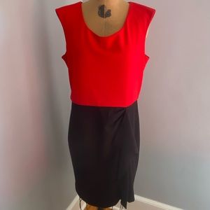 Calvin Klein red and black dress